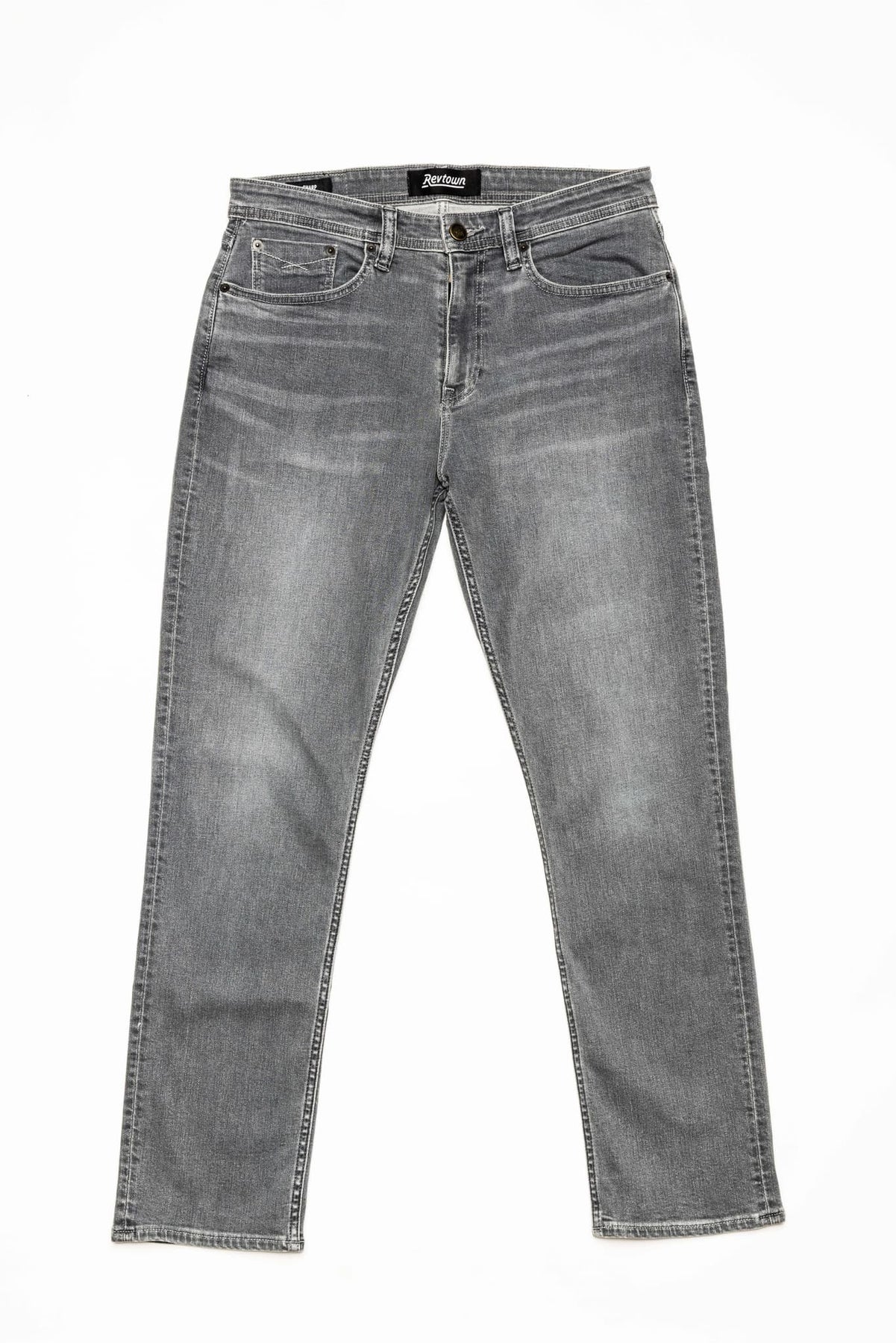 Sharp Slim Fit Men's Jeans - Steel Grey Wash | Revtown