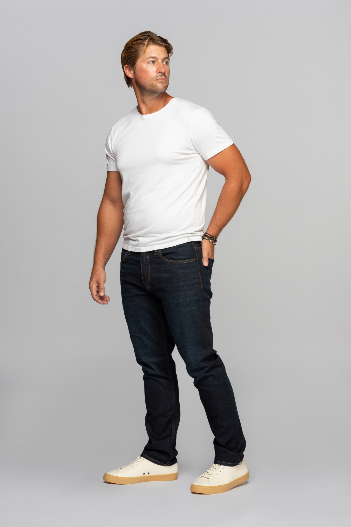 Sharp Men s Slim Fit Jeans Dark Indigo Wash Revtown