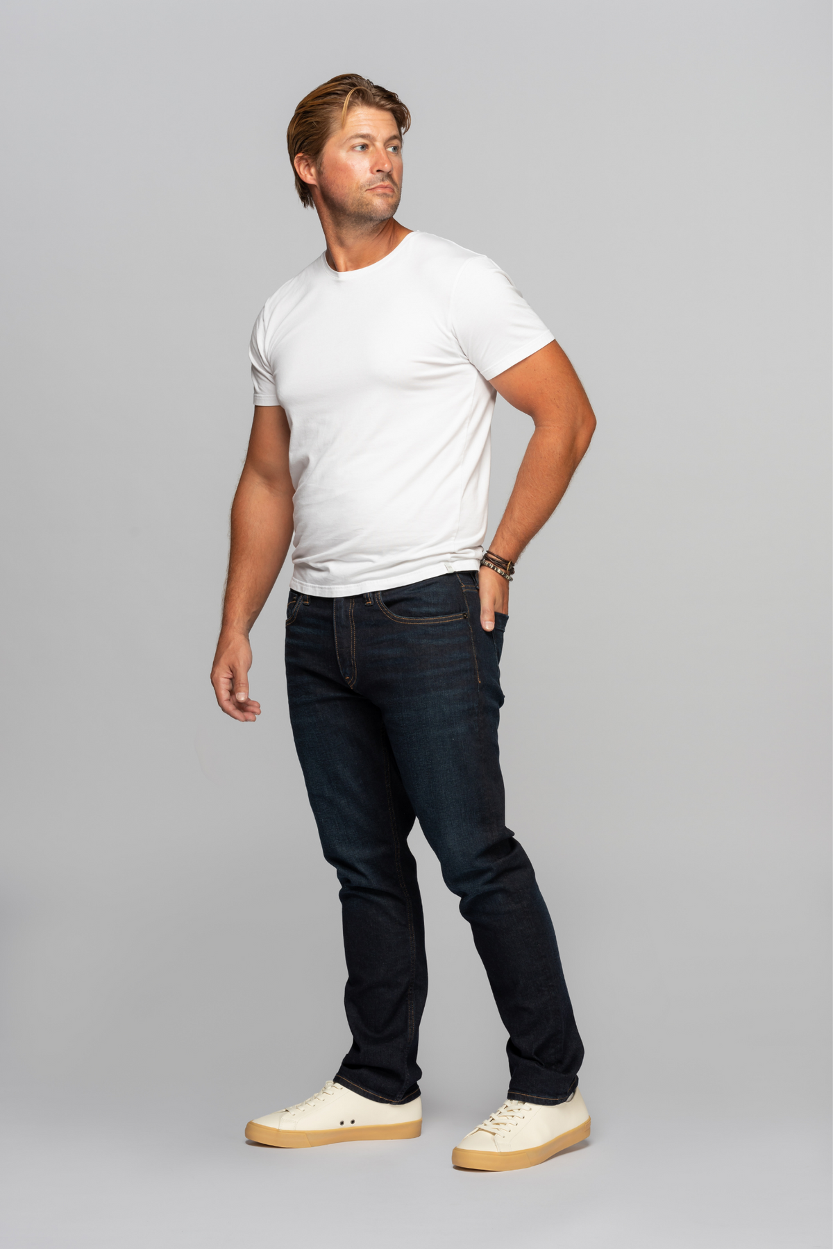 Sharp Men's Slim Fit Jeans - Dark Indigo Wash | Revtown