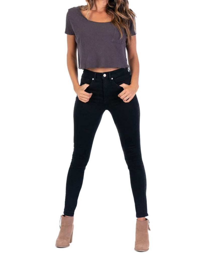 High-Rise Skinny - Jet Black