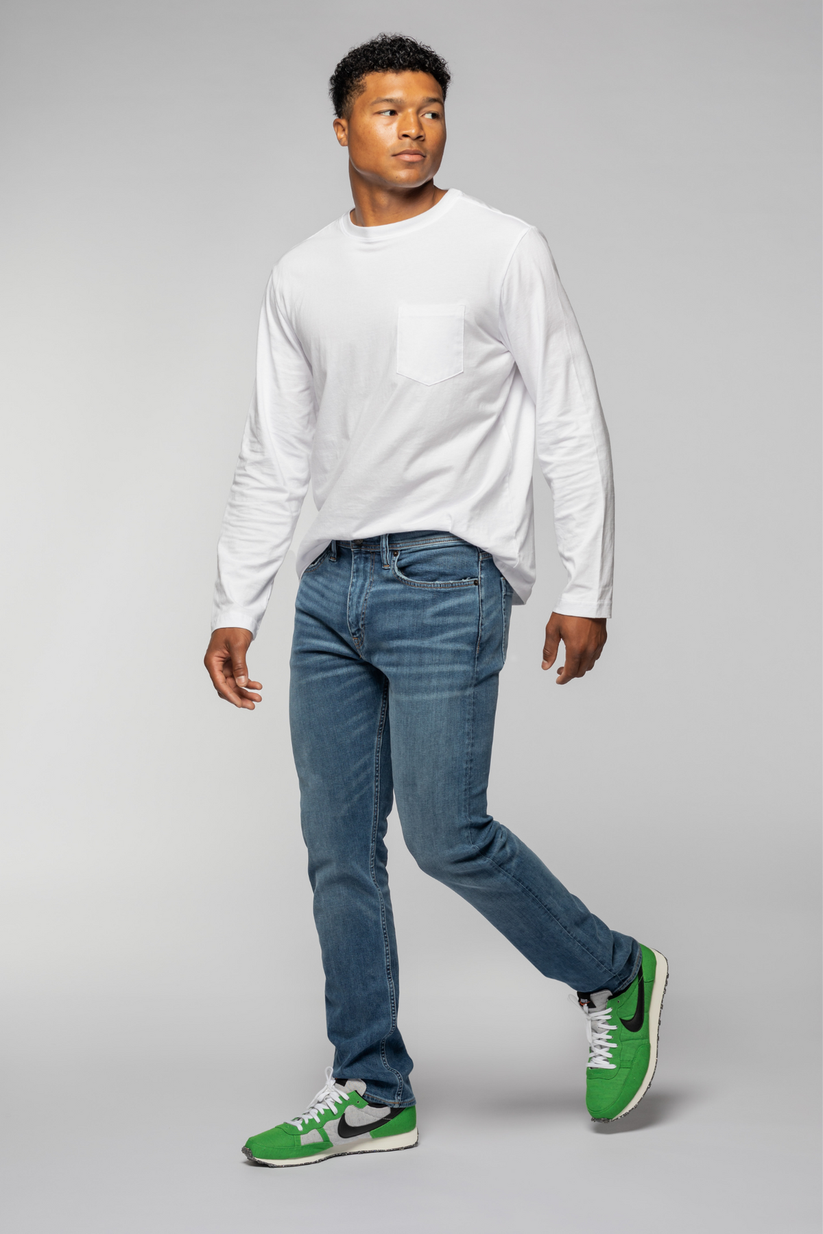 Sharp Men's Slim Fit Jeans - Faded Indigo Wash | Revtown