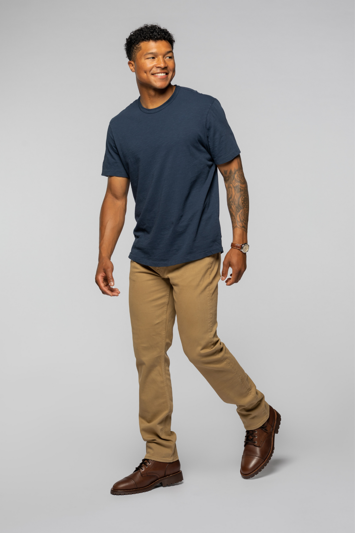 Sharp - Slim Fit Jeans - Field Khaki Color | Revtown