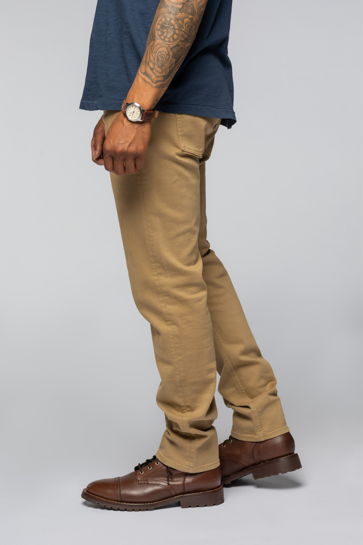 Sharp - Slim Fit Jeans - Field Khaki Color | Revtown