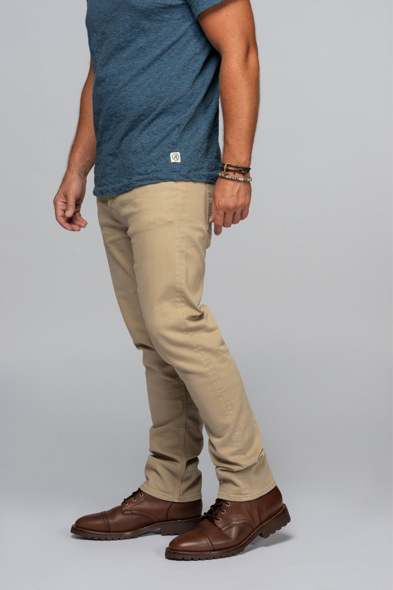 Sharp - Slim Fit Jean - Original Khaki Color | Revtown