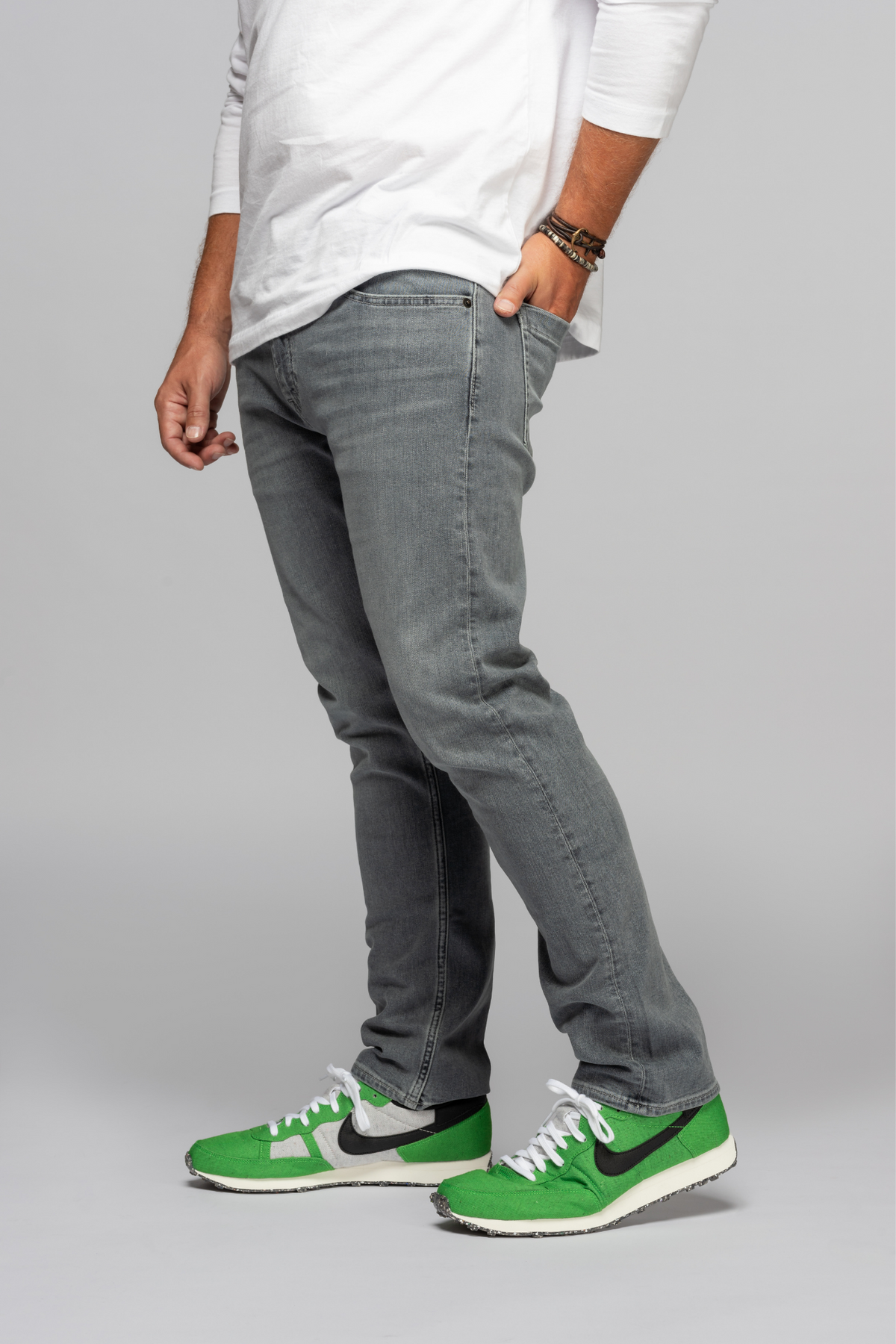 Sharp Slim Fit Men's Jeans - Steel Grey Wash | Revtown