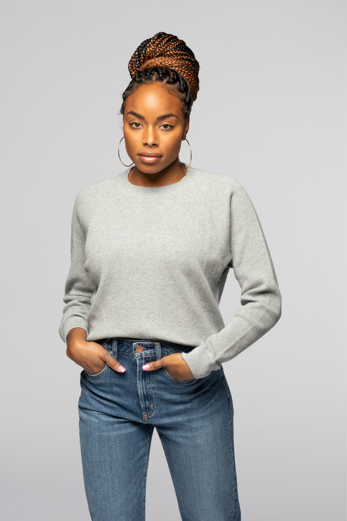 Weekender Thermal Crew - Mixed Grey